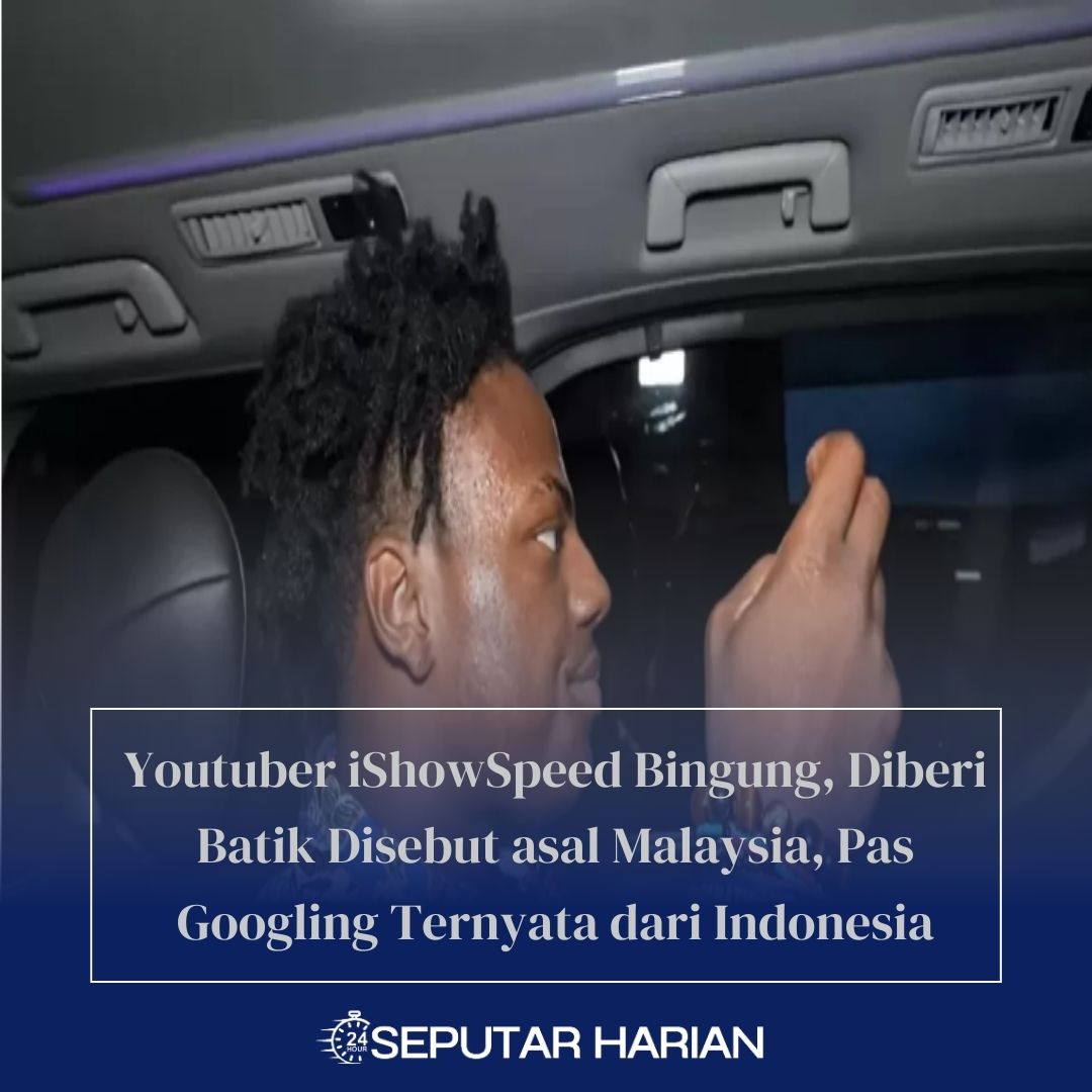 Youtuber iShowSpeed Bingung, Diberi Batik Disebut asal Malaysia, Pas Googling Ternyata dari Indonesia