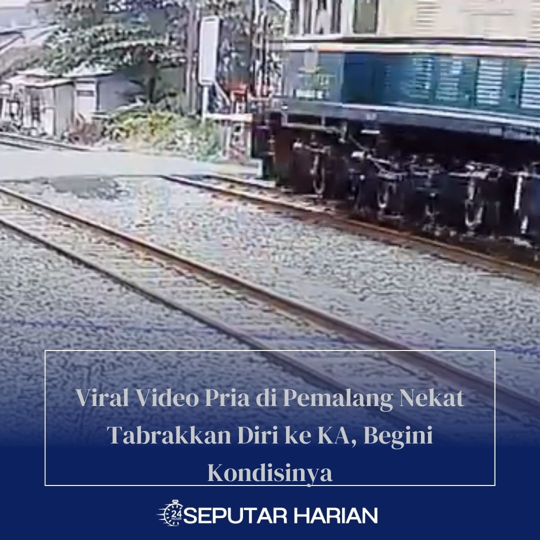 seorang pria di pemalang menabrakan diri dikereta