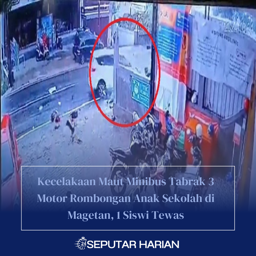 Kecelakaan Maut Minibus Tabrak 3 Motor Rombongan Anak Sekolah di Magetan, 1 Siswi Tewas