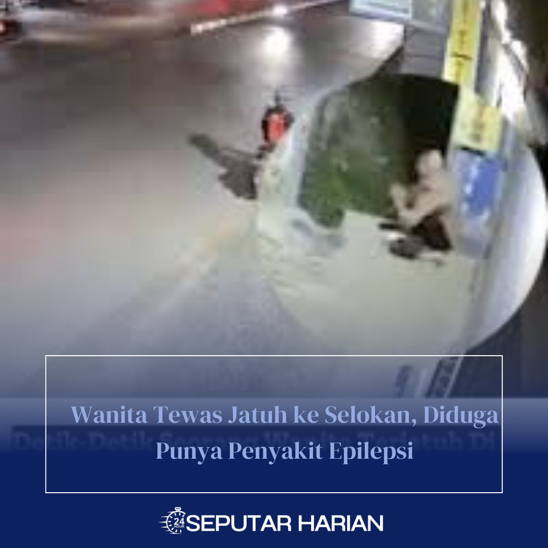 Insiden ini terekam dalam kamera CCTV yang menunjukkan korban berusaha berdiri, namun terpeleset dan jatuh ke dalam saluran air